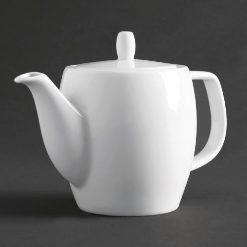 Royal Porcelain Classic Curved Tea Pot White - 450ml 15.8oz (Box 1)