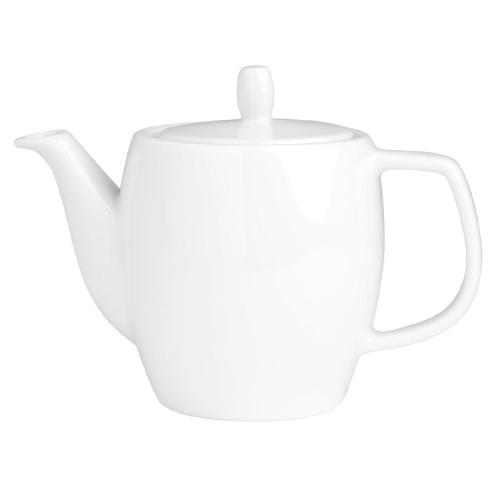 Royal Porcelain Classic Curved Tea Pot White - 450ml 15.8oz (Box 1)
