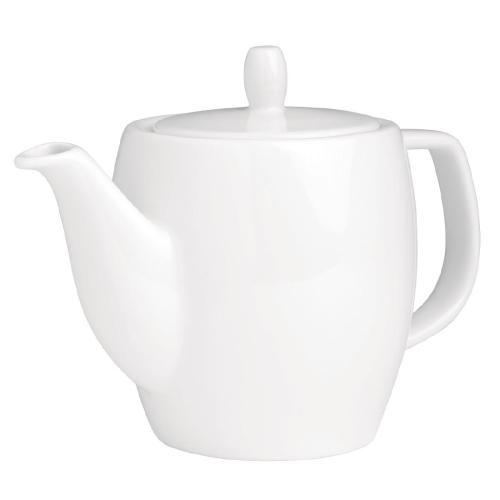 Royal Porcelain Classic Curved Tea Pot White - 450ml 15.8oz (Box 1)