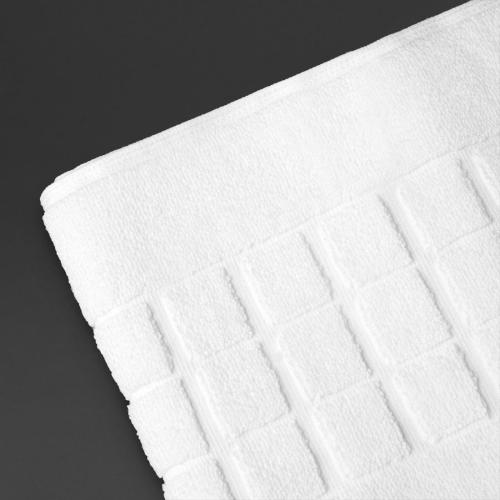 Luxury Savanna Towels White - Bath Mat 50x80cm