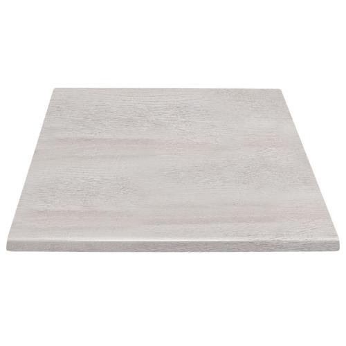 Bolero Square Table Top Whitewash - 700mm