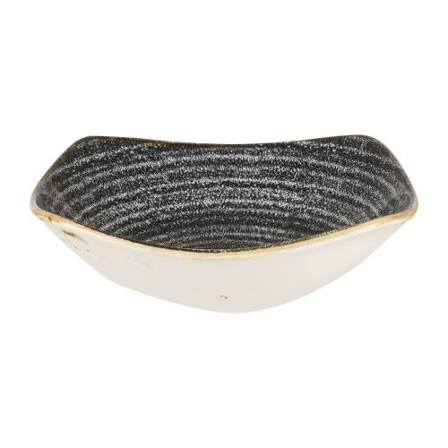 Churchill Studio Prints Homespun Charc Blck Squ Bwl175mm 7"20oz(Box12)(Direct)