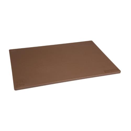 Hygiplas Anti-bacterial Low Density Chopping Board Brown - 450x300x10mm