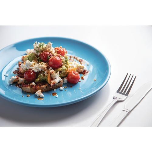 Olympia Cafe Coupe Plate Blue - 205mm 8" (Box 12)