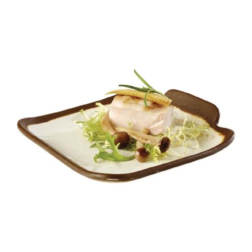 APS Crocker Square Platter Cream - 140x130mm (B2B)