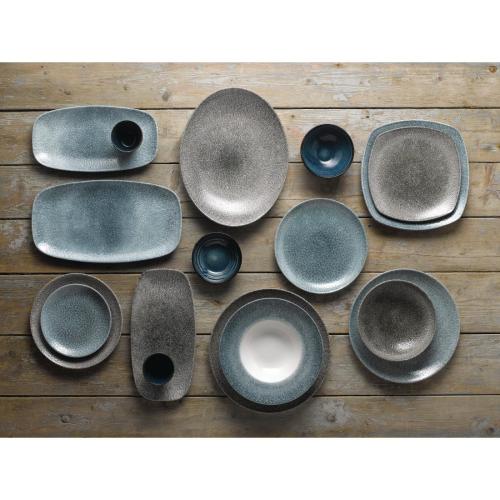 Churchill Studio Prints Raku Quartz Black Coupe Plate288mm 11.25"(Box12)(Direct)