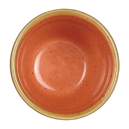 Churchill Stonecast Spiced Orange Ripple Dip Pot - 59x50mm 2oz (Box 12) (Direct)