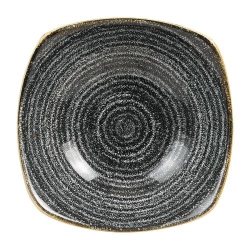 Churchill Studio Prints Homespun Charc Blck Squ Bwl175mm 7"20oz(Box12)(Direct)