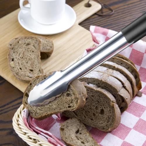 Hygiplas Colour Coded Serving Tong Black - 405mm