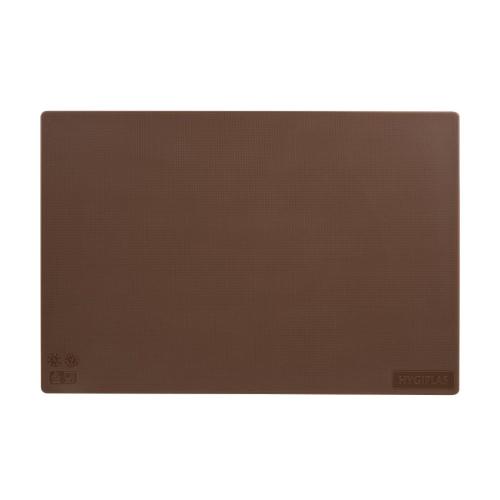 Hygiplas Anti-bacterial Low Density Chopping Board Brown - 450x300x10mm