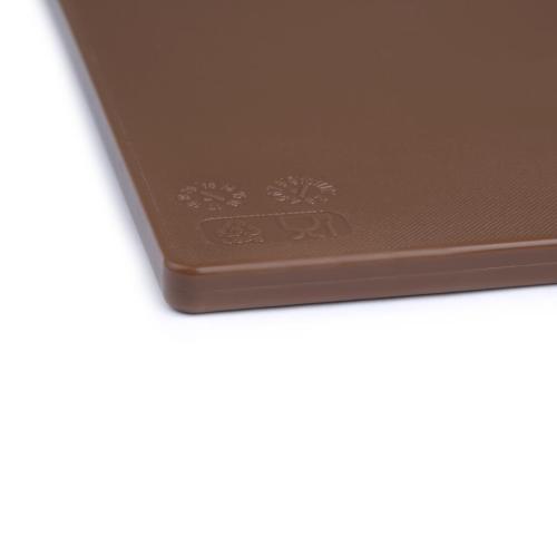 Hygiplas Anti-bacterial Low Density Chopping Board Brown - 450x300x10mm