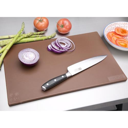 Hygiplas Anti-bacterial Low Density Chopping Board Brown - 450x300x10mm