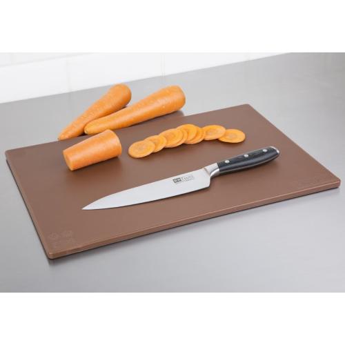 Hygiplas Anti-bacterial Low Density Chopping Board Brown - 450x300x10mm