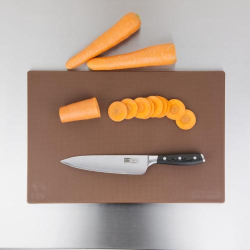 Hygiplas Anti-bacterial Low Density Chopping Board Brown - 450x300x10mm