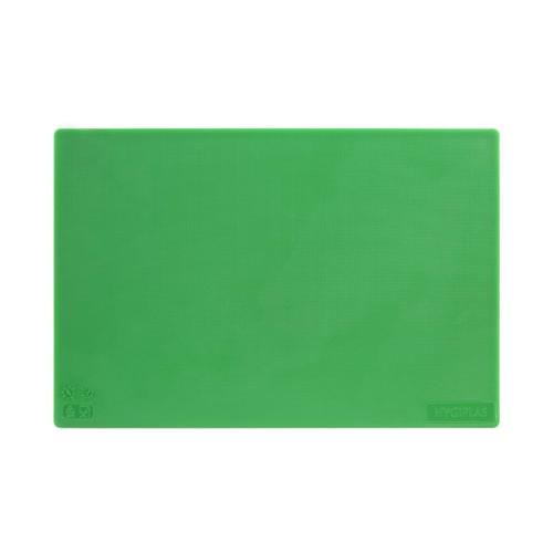 Hygiplas Anti-bacterial Low Density Chopping Board Green - 450x300x10mm