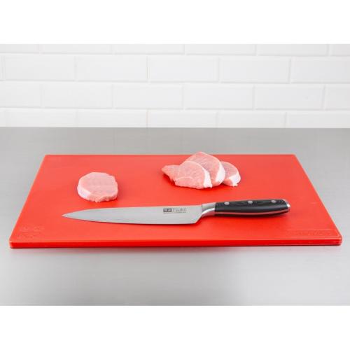 Hygiplas Anti-bacterial Low Density Chopping Board Red - 450x300x10mm