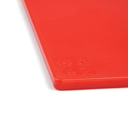 Hygiplas Anti-bacterial Low Density Chopping Board Red - 450x300x10mm