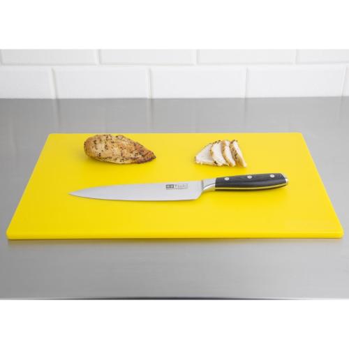 Hygiplas Anti-bacterial Low Density Chopping Board Yellow - 450x300x10mm