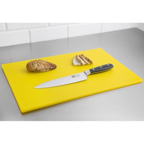 Hygiplas Anti-bacterial Low Density Chopping Board Yellow - 450x300x10mm