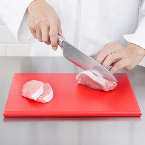 Hygiplas High Density Chopping Board Small Red - 229x305x12mm