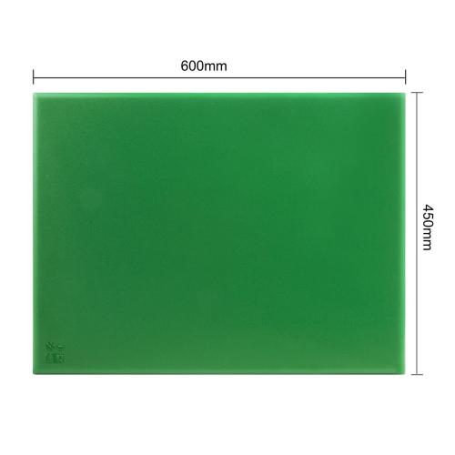 Hygiplas Low Density Chopping Board Green - 600x450x20mm