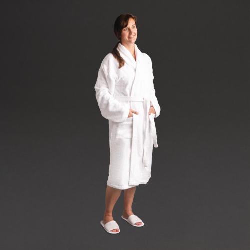 Eco Bathrobes White 400gsm - Large