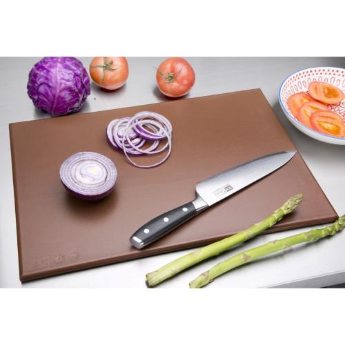 Hygiplas High Density Chopping Board Brown - 450x300x12mm 17 3/4x12x1/2"