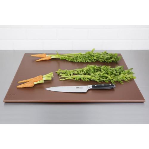 Hygiplas High Density Chopping Board Brown - 600x450x12mm 23.5x17.75x0.5"
