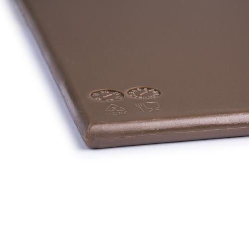 Hygiplas High Density Chopping Board Brown - 600x450x12mm 23.5x17.75x0.5"