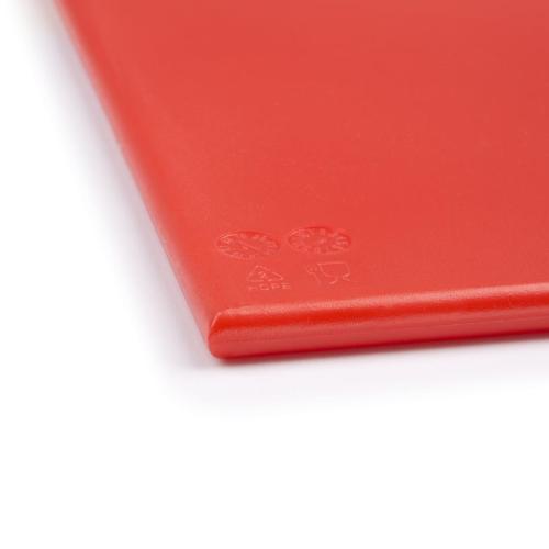 Hygiplas High Density Chopping Board Red - 600x450x12mm 23 1/2x17 3/4x1/2"