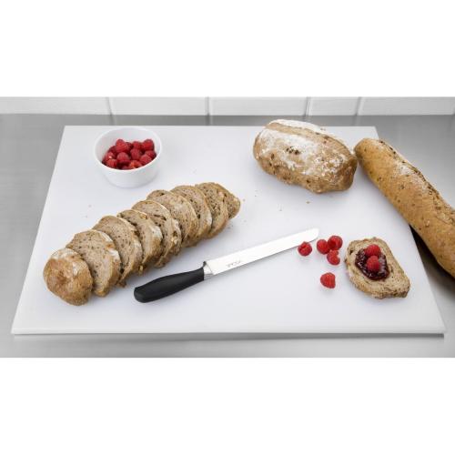 Hygiplas High Density Chopping Board White - 600x450x12mm 23.5x17.75x0.5"