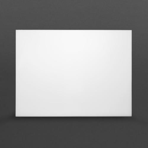 Hygiplas High Density Chopping Board White - 600x450x12mm 23.5x17.75x0.5"