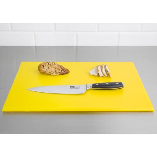 Hygiplas High Density Chopping Board Yellow - 450x300x12mm 17.75x12x0.5"