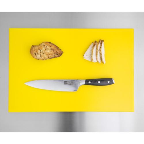 Hygiplas High Density Chopping Board Yellow - 450x300x12mm 17.75x12x0.5"