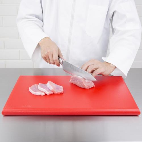 Hygiplas High Density Chopping Board Red - 18x12x1"