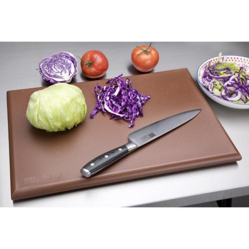 Hygiplas High Density Chopping Board Brown - 18x12x1"