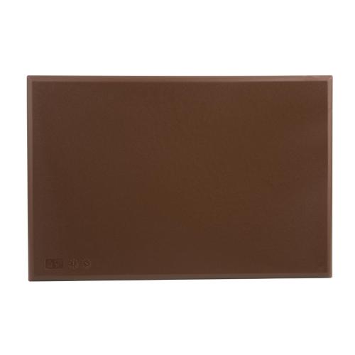 Hygiplas High Density Chopping Board Brown - 18x12x1"