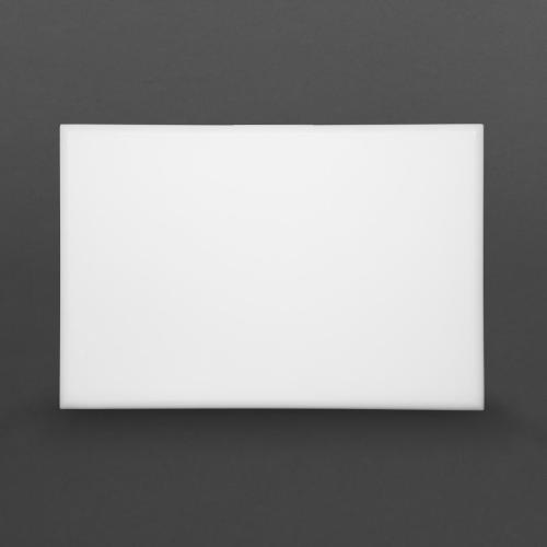 Hygiplas High Density Chopping Board White - 18x12x1"