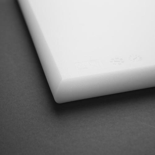 Hygiplas High Density Chopping Board White - 18x12x1"
