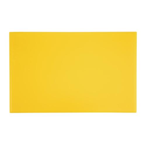 Hygiplas High Density Chopping Board Yellow - 18x12x1"