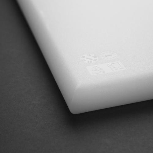 Hygiplas High Density Chopping Board White - 24x18x1"