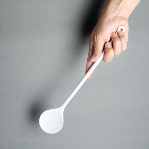 Vogue Plastic Spoon White - 305mm 12"
