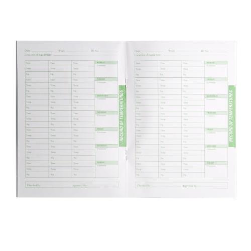 Hygiplas Temperature Log Book