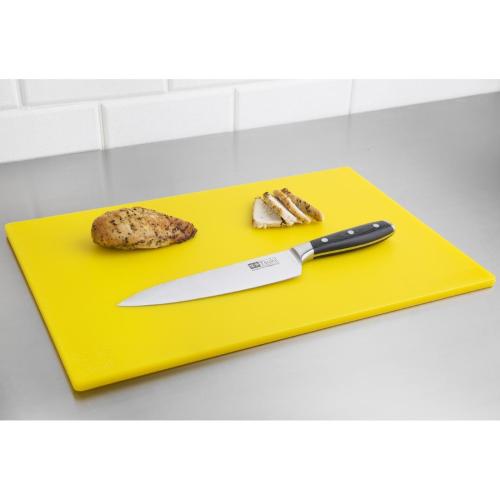 Hygiplas Low Density Chopping Board Yellow - 450x300x10mm 17 3/4x12"