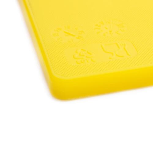 Hygiplas Low Density Chopping Board Yellow - 450x300x10mm 17 3/4x12"