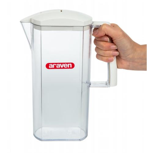 Araven White Service Jug with Lid - 2Ltr
