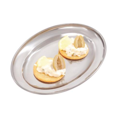 Olympia Oval Serving Tray St/St - 200mm 8"