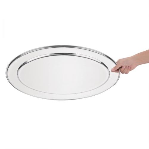 Olympia Oval Serving Tray St/St - 550mm 22"