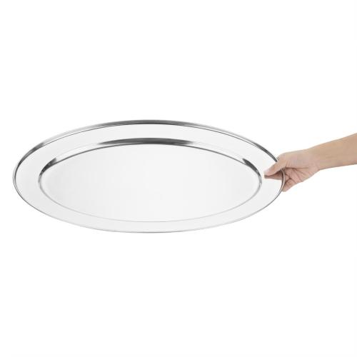 Olympia Oval Serving Tray St/St - 605mm 24"