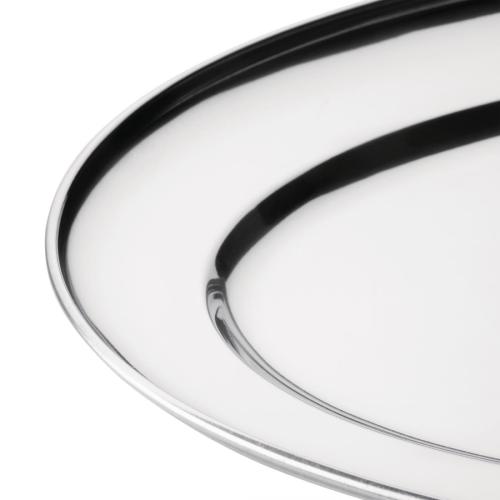 Olympia Oval Serving Tray St/St - 605mm 24"